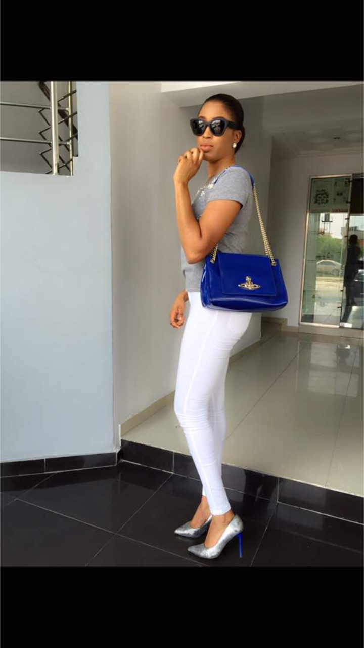 "Mind Your Business" - Ex-Beauty Queen, Dabota Lawson Tells Fan After Flaunting Her New Massive Bum %Post Title
