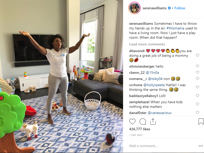 Serena Williams living room jaiyeorie