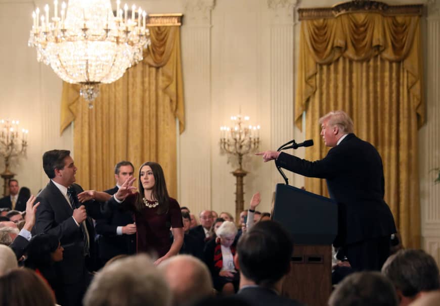 CNN’s Jim Acosta barred from White House after Trump confrontation
