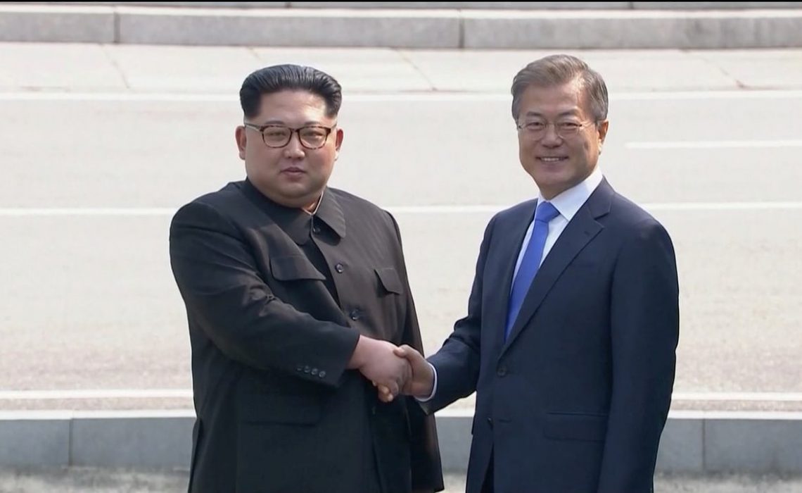 Kim Jong-un becomes first N.Korean leader to step into the South for 65 years