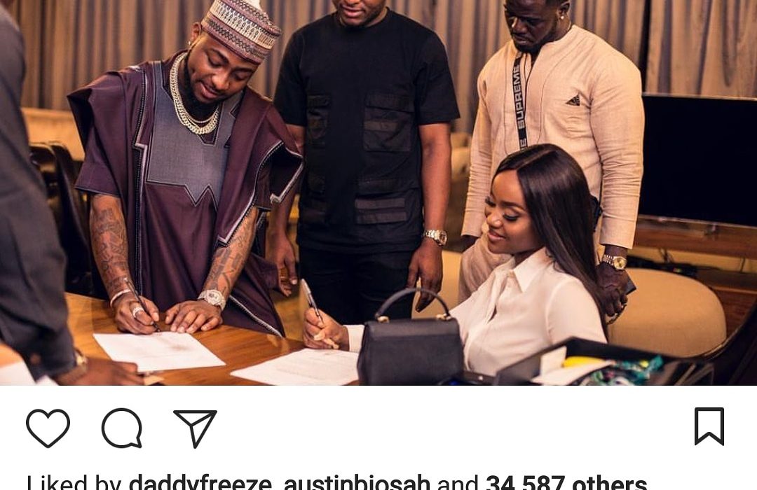 More Assurance!  Davido secures â€˜Cooking Showâ€™ deal for Chioma