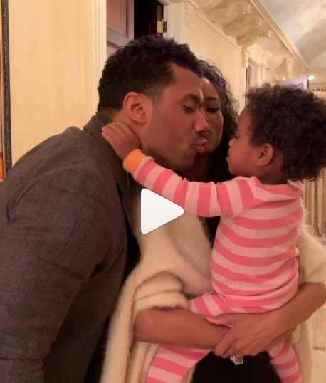 Awww! Watch this adorable video of Ciara, Russel Wilson and their daughter