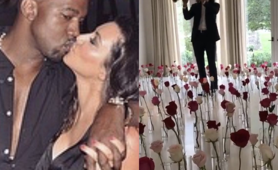 Kanye West goes all out for Kim Kardashian on Valentine’s Day